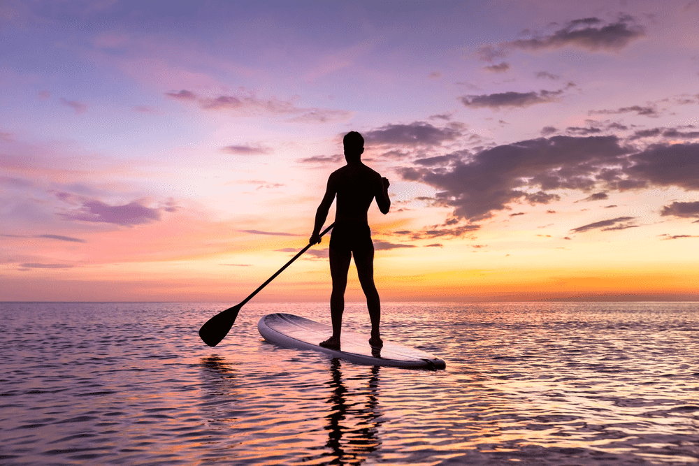Paddle Surf al atardecer en Conil