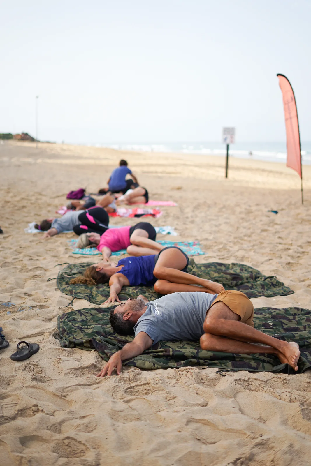 Sesión de yoga al aire libre