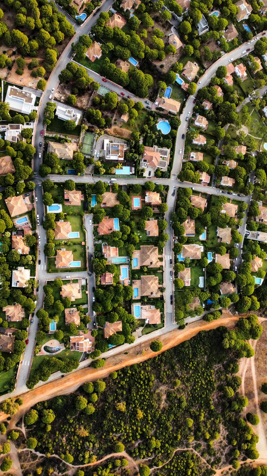 Urbanización junto al pinar y la playa