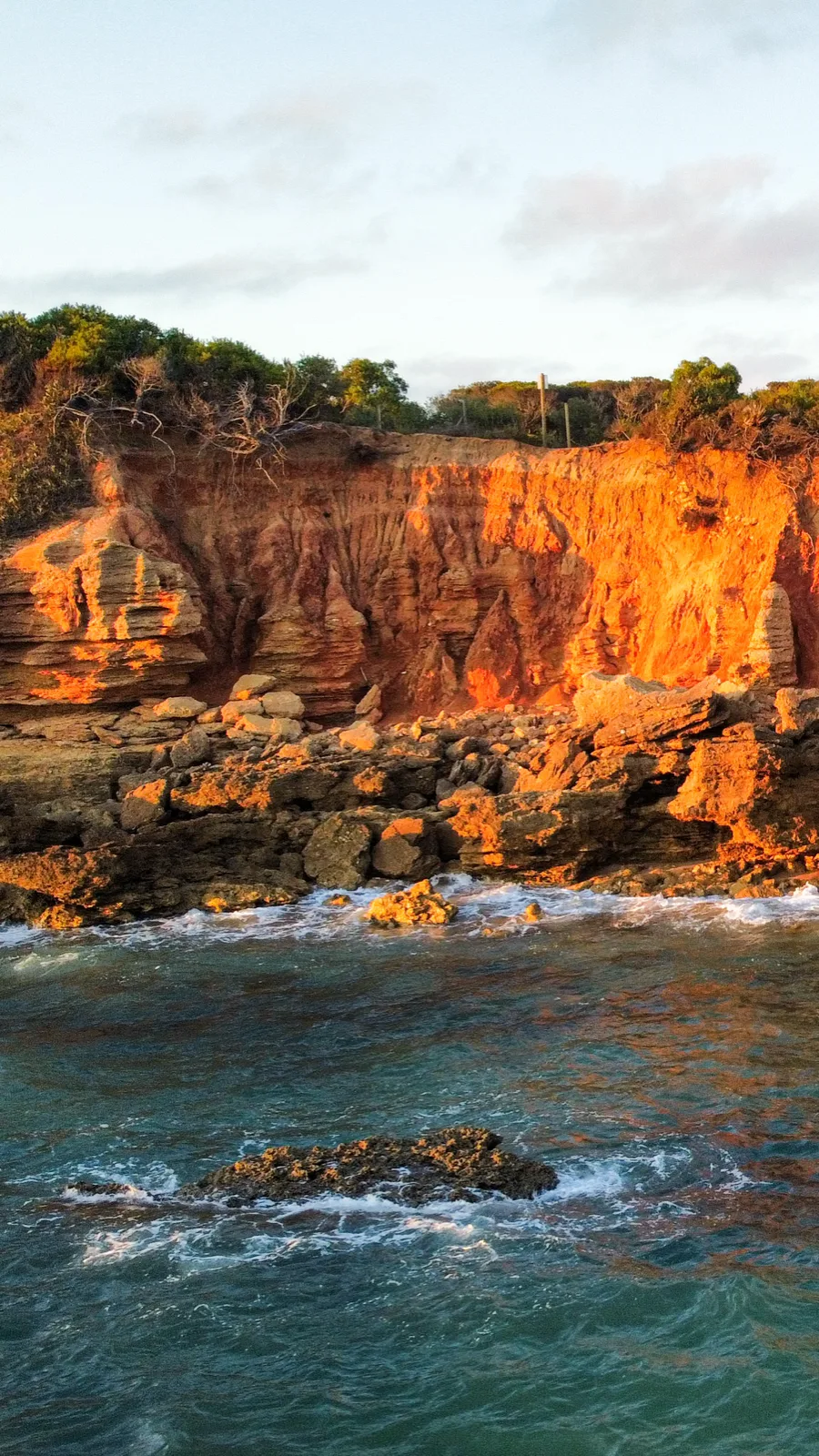 Acantilado de Roche al atardecer